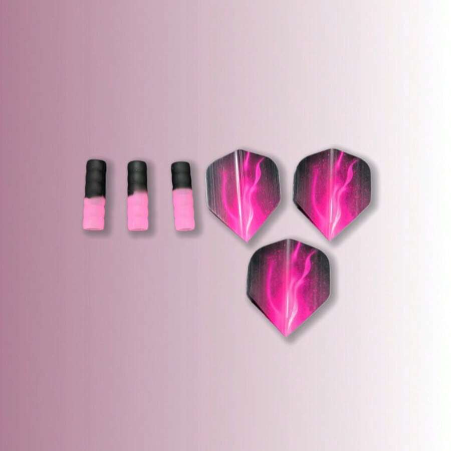 飞镖替换套装，提升精准度，飞镖爱好者的必备之选 - 玫紅色 - 查看 1