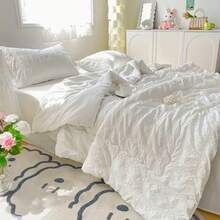1 pieza Edredón de verano de gasa con burbujas, ultra suave y amigable con la piel, edredón de aire acondicionado, adecuado para todas las estaciones, para usar como manta ligera en el dormitorio o la sala de estar - Caqui - Ver 3