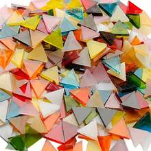 200 Pcs Transparent Glass Mosaic Tiles For DIY Crafts, Art Projects, And Home Decor, Handmade Art Materials DIY Materials - Mixed - 200PCS - View 8