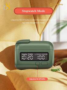 D8 Wireless Earbuds Headphones, Bass Stereo Ear Buds, LED Display In Ear Earphones, Buit-In Mic, Button Control, Time Display, Headset With Charging Case, For IOS Android, Laptop Pad Phones Gym Exercise Runnin, Removable, Can Be Damped On Waist Belt, Belt, Podket, Etc - View 4
