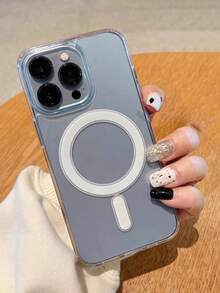 Clear Magnetic Phone Case, Classic Design - Wireless Charging Compatible - Shockproof & Anti-Yellowing - Designed For 17, 16, 15, 14, 13, 12, 11 Pro And Pro Max, Scratch-Resistant, Durable, Slim & Lightweight - Transparent - View 2