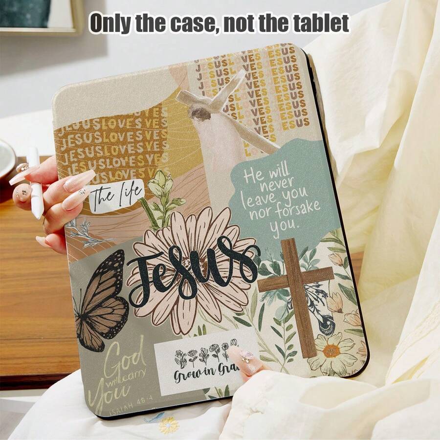 1 chiếc ốp lưng da PU họa tiết bướm và hình chữ thập, có chân đế xoay 360 độ và khe cắm bút, tương thích với Samsung A9/A9+/S9/S9FE/A11/A11+/S11/S10 FE/S10 FE+/S10 Lite, A16 2025, Air 11/13, M3 2025, Mini 7 A17, Pro 2024, Air 11/13, M2 2024, Pro 11/13, M4 2024, Pro 12.9, 7/8/9 Gen, 10.2, 10 Gen, 10.9, Air 4/5/6/7/8, 10.9, Pro 11, 4/5/6 Gen, Mini 6, Se 11, Honor, Matepad Se 11. - Nhiều màu - Xem 1