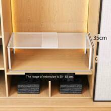 Estantería de almacenamiento ajustable y expandible de uso pesado - Unidad de estantería de metal apilable que ahorra espacio, superficie pulida, sin necesidad de montaje. Ideal para cocina, dormitorio, organización de escritorio, estantería de almacenamiento, estantería multiusos, organizador, estantería de cocina, accesorios de cocina, estantería para zapatos, estantería de almacenamiento, estantería montada en la pared. - Blanco - Ver 10