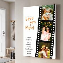 1pc Customizable Mother's Day Template, Printable Mom Photo Collage Wall Art, Mother's Birthday Gift, Mother's Day Gift, Customizable Item With Frame, Vibrant And Eye-Catching, Suitable For Home, Office Or School - Multicolor - View 8
