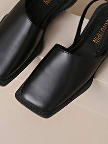 Women Flat With Shoes 2026 Designer Luxury Buckle Fashion Ladies Flats Shoes Slingback Pointed Toe Casual Female Sandals Mules - Black - View 9