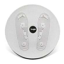 Yes4All XXL  Board máquina de ejercicio abdominal con 8 imanes y abalorio disco de torsión de cintura de 15 pulgadas para cualquier tamaño de pie entrenamiento abdominal moldear el cuerpo y adelgazar - A. Gris - Ver 1