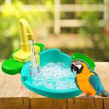 QILP Indoor Bird Bath Fountain For Parro And Small Bi Autatic Wate Shower With  Erials In Blue Ideal For Parakee Bies Cockatiels Cres - 如圖 - 查看 6