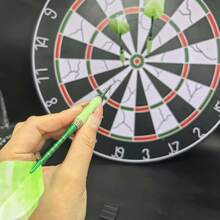 一套飞镖配件套装，包括钢针安全夹、硅胶套（减少摩擦，提高精准度）和PET标准飞镖翼。是飞镖爱好者的理想礼物。 - 綠色 - 查看 3