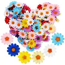 100pcs/20pcs Vivid Daisy Artificial Flowers - Ideal For Home Decor, Wedding, Gardening, DIY Flower Wreaths And Gift Accessories, Fake Flowers - Colorful Daisies - View 2