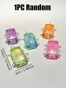 1/3/4/5pcs Shiny Crystal Salamander Squishy Toys, Soft Slow Rebound, Anti-Stress Fidget Toys, Cute Small Gadgets, Taba Squishy, Portable Travel Finger Pinching Toys, Soft & Adorable, Suitable For All Ages Including Autism, Office Workers, Students, Ideal Holiday Gifts, Small Cute Fun Gifts - 彩色 - 查看 56