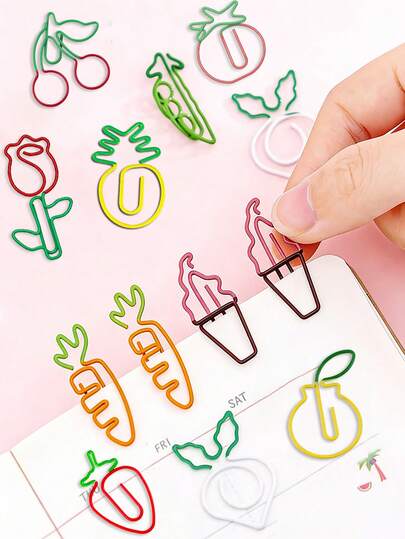 6pcs Dual-Color Creative Carrot Shaped Metal Binder Clips, Vivid Orange And Green Design, Metal Coated, Student Supplies, Office Bill Organizer, Exam Paper Clips, Office, School And Home Supplies, Reusable Sturdy Memo Clips, Back To School Stationery