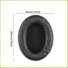 1 对通用耳罩套 - 椭圆形耳罩（60mm–110mm），适用于耳机；通用椭圆形耳垫 - 通用椭圆形加厚泡沫耳罩套；柔软舒适；适用于网吧和家庭使用；椭圆形耳罩搭配加厚耳垫套 - 黑色 - 查看 10