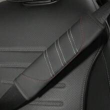 2Pcs PU Leather Safety Seat Belt, Shoulder Cover, Breathable Protection, Padding Pad, Interior Access, Car Accessories - A - View 6