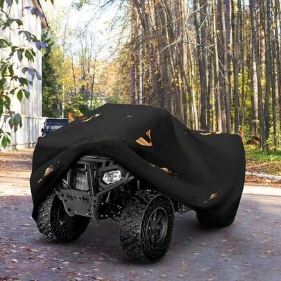 Bộ 1 tấm bạt phủ xe ATV chống thấm nước chịu lực cao, kèm túi đựng, nhiều kích cỡ, bảo vệ toàn diện cho xe máy, xe ATV trong mọi điều kiện thời tiết, phù hợp với các thương hiệu như Kawasaki, Polaris, v.v.