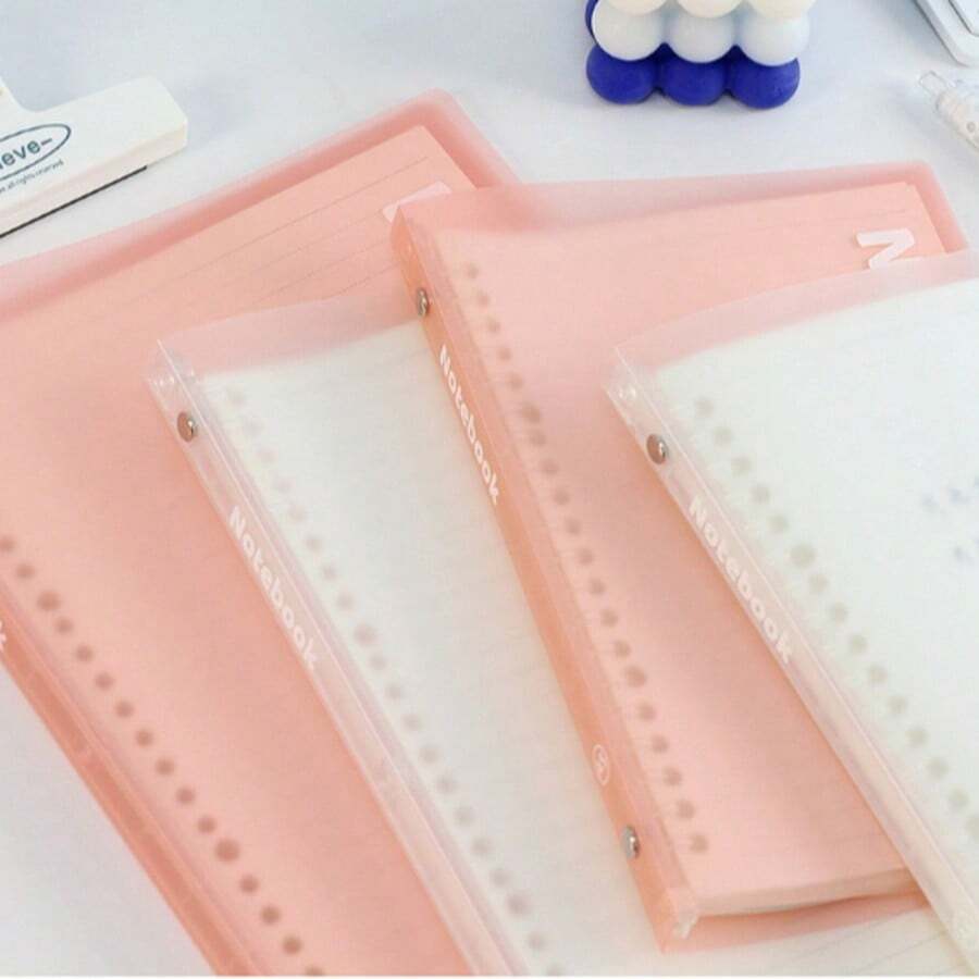 1/2 本 A5/B5 活页哑光日记本，软皮封面，螺旋装订，经久耐用，适合学生和专业人士 - 活頁本 - 查看 1