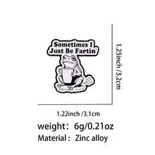 I WANT TO BURN THINGS Funny Frog Quotes Enamel Pins Cartoon Animals Raccoon Brooch Lapel Pin Badge On Backpack Clothing Accessories Fashion Jewelry Gifts - Black - View 16