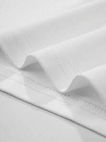 GYM杠铃字母印花连帽背心，男士休闲无袖上衣，美式街头风 - 白色 - 查看 6