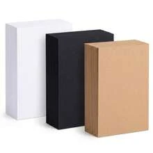 50 tấm bưu thiếp trắng/đen/giấy kraft, kích thước 10*15cm/3.94*5.91in, định lượng giấy dày 250GSM, dùng làm thẻ ghi chú thuyết trình. - 10*15cm / 3.94*5.91in - Xem 5