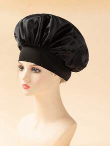 3/2/1 Conjunto Touca de Banho de Cetim, Touca de Cabelo, Chapéu de Seda, Adequado para Cuidados com o Cabelo, Uso Doméstico e no Banheiro, Chapéu de Seda para Outono/Inverno, Touca de Banho, Adequado para Cuidados com a Pele, Lavagem do Rosto, Dormir, Uso Doméstico, Secagem com Secador, Limpeza; Suprimentos Estudantis, Suprimentos de Banheiro, Suprimentos Domésticos, Acessórios de Cuidados com o Cabelo e Banheiro - multicolorido - Visão 7