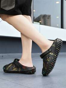 Men's New Summer Slippers Casual Sports Soft Bottom Beach Sandals - Black - View 6