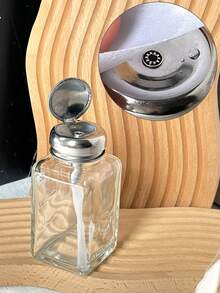 180毫升可重复灌装卸甲油玻璃瓶，长方形和锥形玻璃瓶，适用于酒精卸甲油，透明液体分装瓶，空瓶 - 彩色 - 查看 4