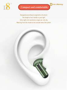 D8 Wireless Earbuds Headphones, Bass Stereo Ear Buds, LED Display In Ear Earphones, Buit-In Mic, Button Control, Time Display, Headset With Charging Case, For IOS Android, Laptop Pad Phones Gym Exercise Runnin, Removable, Can Be Damped On Waist Belt, Belt, Podket, Etc - View 11