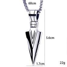 Collar con colgante en forma de martillo vikingo con diseño grabado, estilo - 2pcs - Ver 5