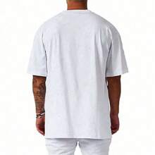 Men's Basic Oversized T-Shirt, Sizes S To Plus Size 6XL, 100% Cotton, 18 Colors - Baby Blue - View 3