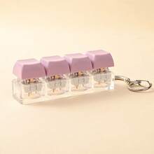 1pc Keyboard Key Design Stress Relief Keychain, Adult Fidget Toy, Creative Small Pendant, Stress Relief Toy, Helps Relieve Stress And Focus, Relaxing - Multicolor - View 14