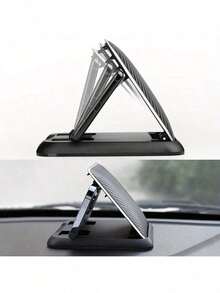 新款汽车仪表盘遮阳板手机导航支架，防滑耐热，适用于所有3-7英寸智能手机 - 均碼 - 查看 2