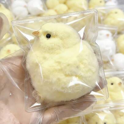 Juguete antiestrés de pollito lindo de TPR, apretable de dibujos animados para aliviar la presión