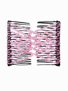 MH 1 buc pieptene magic pentru păr, pieptene dublu elastic, agrafe de păr cu mărgele elastice pentru femei și fete, coafură vintage, accesorii multifuncționale pentru păr, extensie de coc, agrafe de coafat, vară, vacanță, călătorie, festival, petrecere - Multicolor - Vizualizare 11