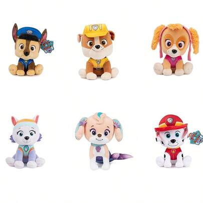  Spin Master GUND 官方授权汪汪队立大功 Chase 警官制服毛绒玩具，适合 1 岁及以上儿童，6 英寸，成人圣诞节/生日礼物