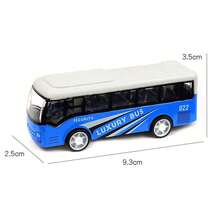 Mini Alloy Bus Toy, Die-Cast Realistic School Bus And Bus Vehicle Model, Pocket-Sized Portable Play Car, Durable Metal Toy, Early Education Learning Toy, Birthday Christmas Party Favor Stocking Stuffer Gift, Suitable For Boys And Children Aged 3+ - Bus - View 10
