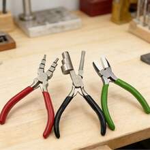 6-In-1 Jewelry Pliers Set: Round Nose Pliers, Large Head Pliers, Nylon Flat Nose Pliers, Handmade Winding Tools - Pliers - View 1