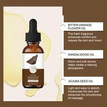 檀香按摩精油，温和滋养全身肌肤，日常身体护理按摩檀香油 - 麝香 - 查看 6