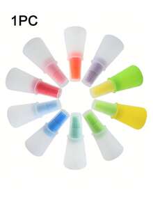 3pcs High Temperature Resistant, Silicone Oil Brush With Bottle, Kitchen Pancake Oil Brush, Barbecue Brush Without Shedding Hair - Multicolor - View 13