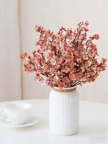 1 pieza/3 piezas/6 piezas de ramos artificiales de gipsofila para decoraciones de boda, decoraciones de plantas artificiales para habitaciones, decoraciones de otoño, flores artificiales para jardín, decoraciones de otoño, centros de mesa, decoraciones para el hogar, jarrones, comedor, dormitorio, baño, decoraciones para el Día de San Valentín, Año Nuevo, arreglos florales de jardín al aire libre, accesorios de fotografía, arreglos florales de alféizar - Café integral - Ver 1