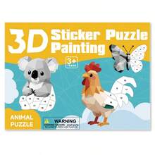 4 Pcs Creative & Fun 3D Sticker Set, Easy To Use And Engaging, Ideal For Crafts And Art Beginners, Great For Educational Purposes And Birthday Gifts - Multicolor - View 16