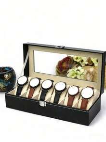 真皮手表盒、手表收纳盒、手表展示盒、可拆卸手表盒、手表及手链组合盒 - 彩色 - 查看 9