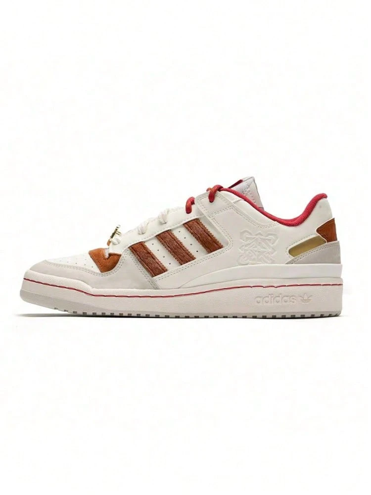 Adidas Originals男鞋女鞋2026馬年新年款FORUM LOW CL籃球風板鞋運動休閒鞋KJ8751 - 白色 - 查看 1