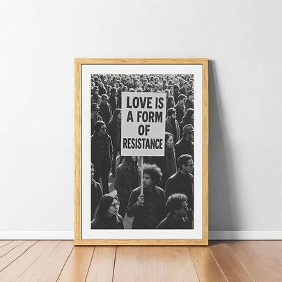 1PC Vintage Black White Protest Typography Canvas Poster Prints, Quote Canvas Wall Art,Civil Rights Poster For Living Room Bedroom Home Office,Canvas Paintings,Wall Decorations Gift,No Frame