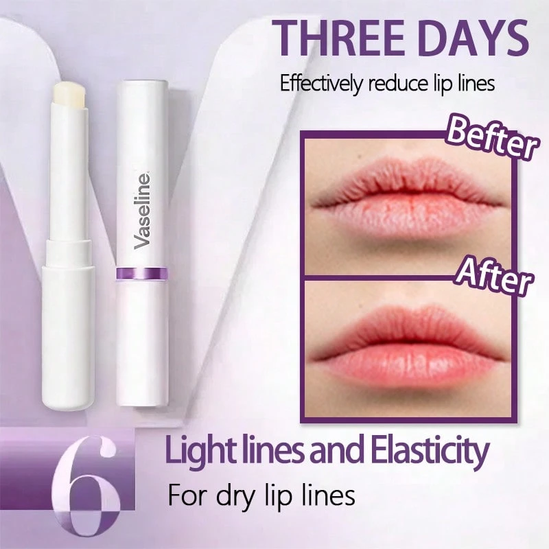 Vaseline Collagen Lip Balm, Reduces Lip Lines, Moisturizes And Brightens Lips - Purple - View 1