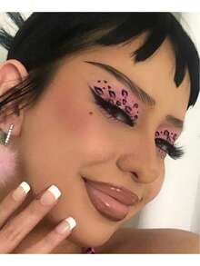 （4张）逼真眉毛纹身贴纸，防水持久仿真纹身贴纸，个性化性感临时纹身 - 黑色 - 查看 6