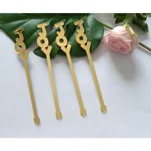 MEYA 20 varillas de Joy Swizzle varillas de remoción de Navidad decoración de boda agitadores de bebidas decoración de eventos fiestas bar espejo dorado - Espejo dorado - Ver 7