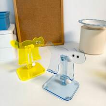Soporte para tableta con diseño de gato de dibujos animados, soporte de escritorio universal ajustable y plegable para tableta con diseño lindo y giratorio - Ver 10