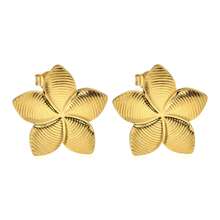 Gold Sunflower Earrings, Accessories, Holiday Gift - Gold - View 12