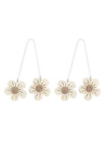 Handgefertigte Blumen Vorhang Raffhalter, dekorative Vorhang Raffhalter, elegante Blumen Vorhang Raffhalter, geeignet für das Schlafzimmer - Mehrfarbig - Übersicht 12