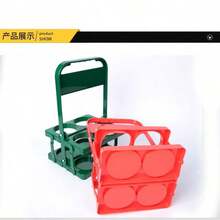 1pc Retro Portable Beer Basket, Holds 6 Bottles, Foldable, Can Also Be Used As Beer Rack, Beer Bottle Storage Bin, Coffee/Tea Carrier, Suitable For Daily Use And Parties, Essential For Beer Festivals. - Multicolor - View 10