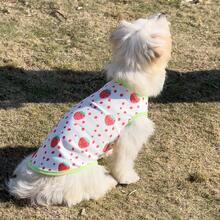 1pc Pet Clothes, Fashionable New Strawberry Pattern Sweatshirt, Warm And Cute Cartoon Design, Suitable For Dogs And Cats, All Seasons - Hot Pink - View 5